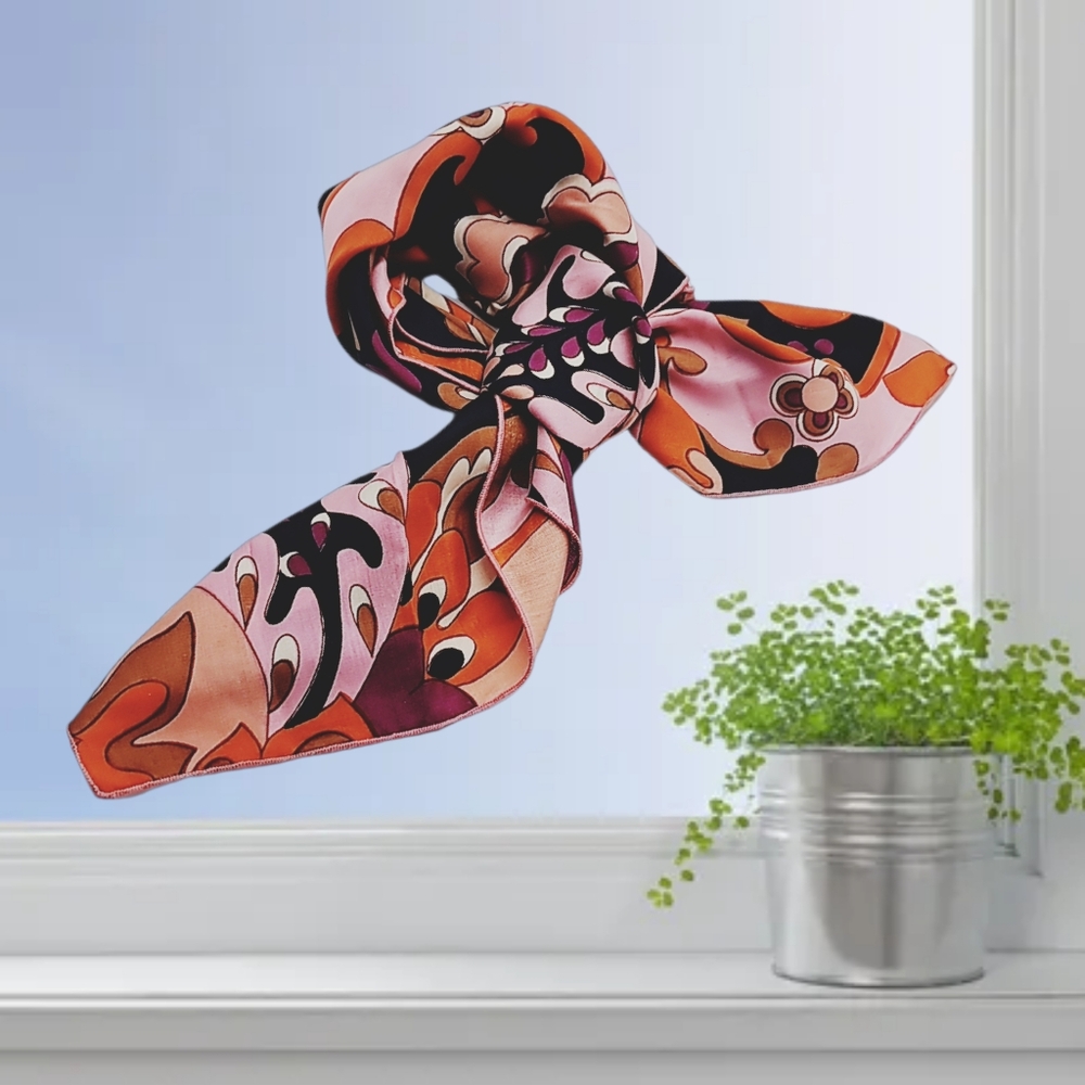 $5 When You Buy 4 Items Marked 👣4/$20.  Scarf with a Vibrant Abstract Design